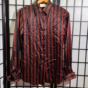 Christie & Jill Striped Button Down Size 4